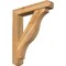 Ekena Millwork Funston Craftsman Rough Sawn Bracket w/ Offset Brace, Western Red Cedar, 6"W x 30"D x 36"H BKT0604X30X36FST04RWR - alternate 1